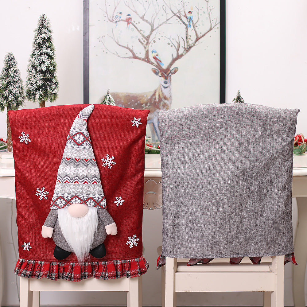 Gnome Print Linen Chair Covers