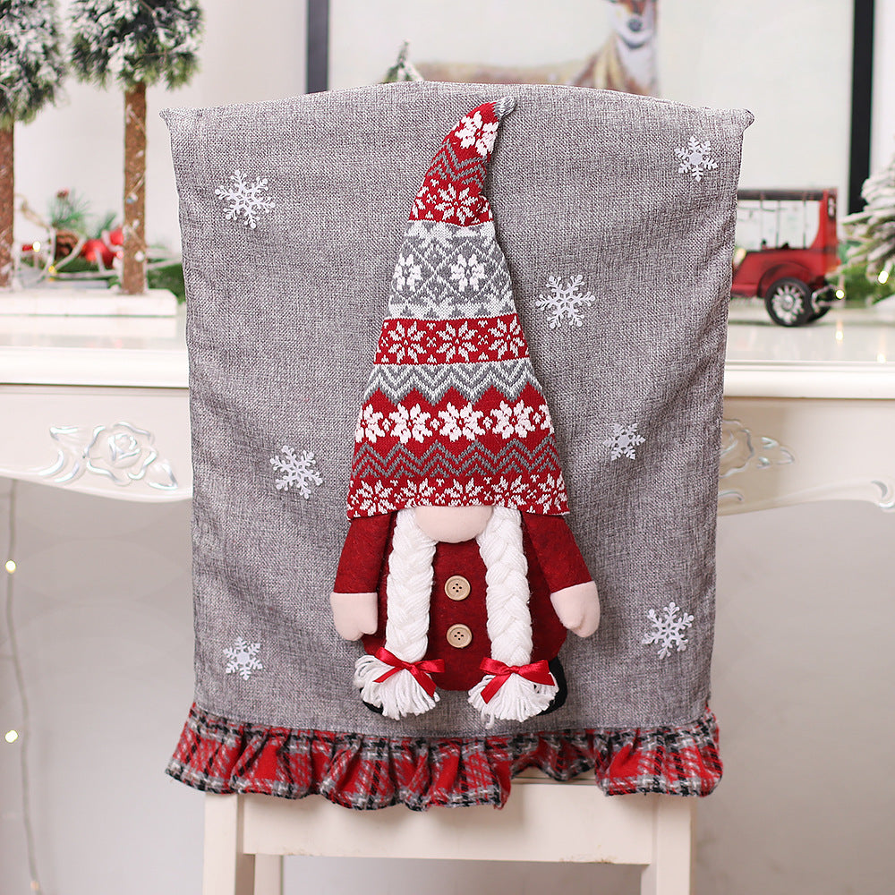 Gnome Print Linen Chair Covers