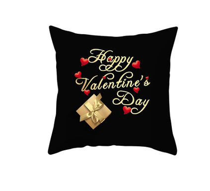 Heart Print Cushion Cover
