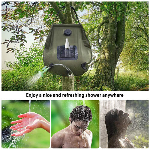 20L Solar-Heated Portable Camping Shower