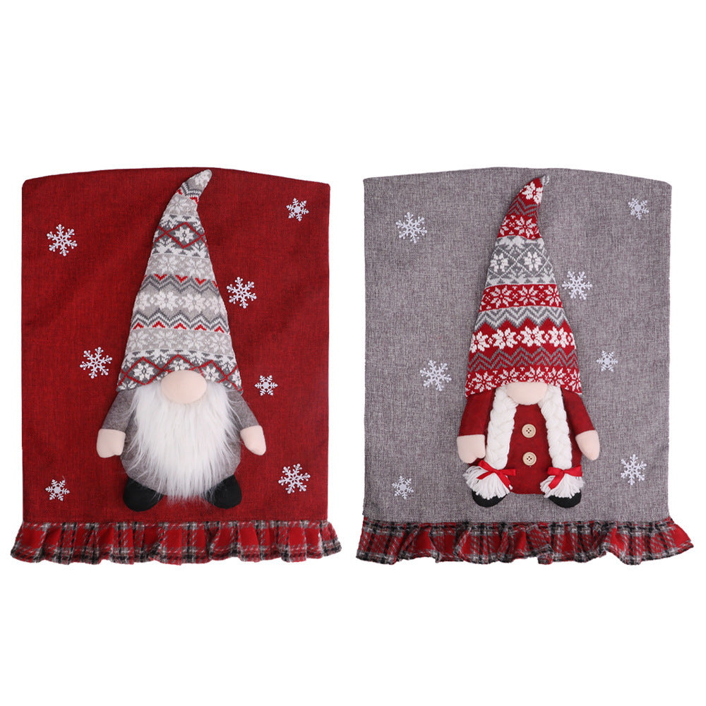 Gnome Print Linen Chair Covers