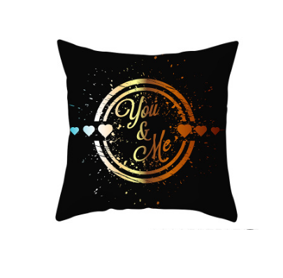 Heart Print Cushion Cover