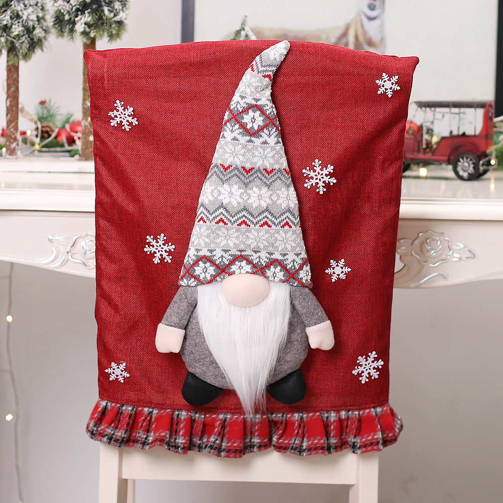 Gnome Print Linen Chair Covers