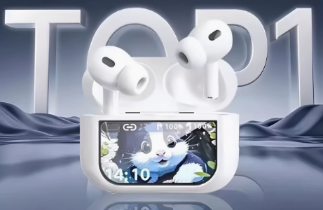 A9Pro Wireless Earbuds with ANC and Colour Display — supplier photo